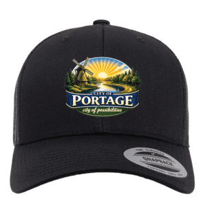 6606 Yupoong Adult Retro Trucker Cap - Black