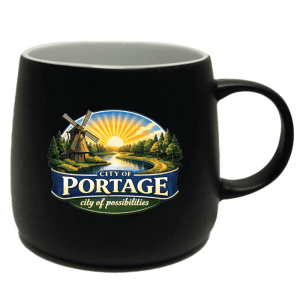 CM9013 Debco Mason 15 Fl Oz Ceramic Mug - Black/White