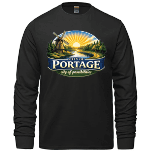 S05615 CSW 24/7 Breeze Ring Spun Combed Cotton Crewneck Long Sleeve Shirt - Black