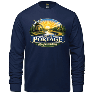 S05615 CSW 24/7 Breeze Ring Spun Combed Cotton Crewneck Long Sleeve Shirt - Navy